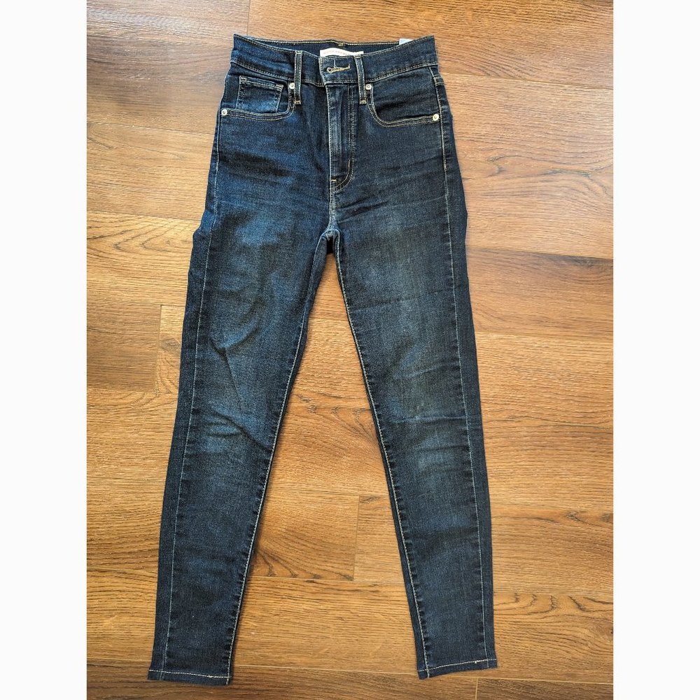 Levi's Mile High Skinny Ankle Jean 24 Dark Blue
